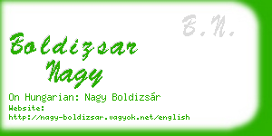 boldizsar nagy business card
