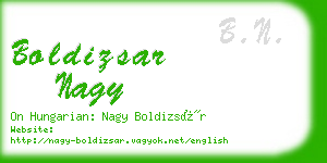 boldizsar nagy business card